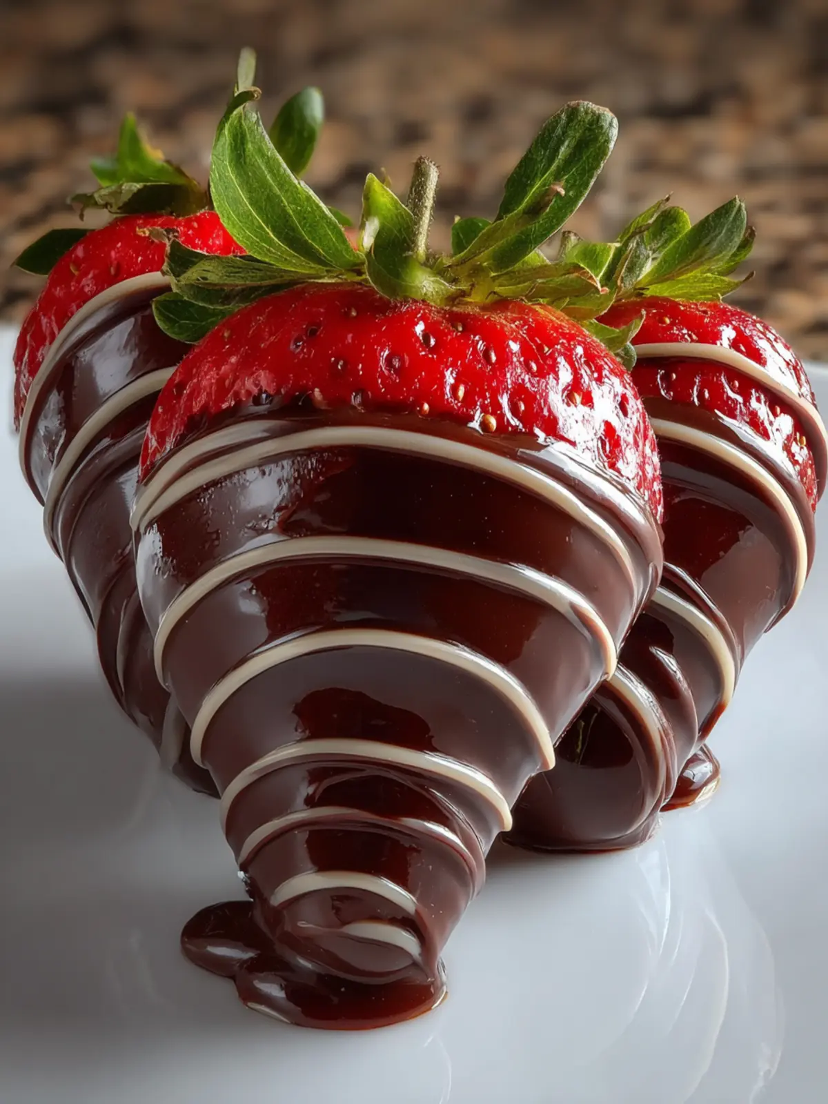 Chocolate Covered Strawberry Valentines to Melt Hearts Third Image j42pcs