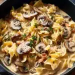 Cozy Creamy Mushroom Pasta Soup First Image