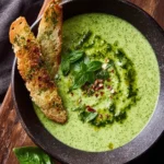 Creamy Broccoli Soup with Basil First Image