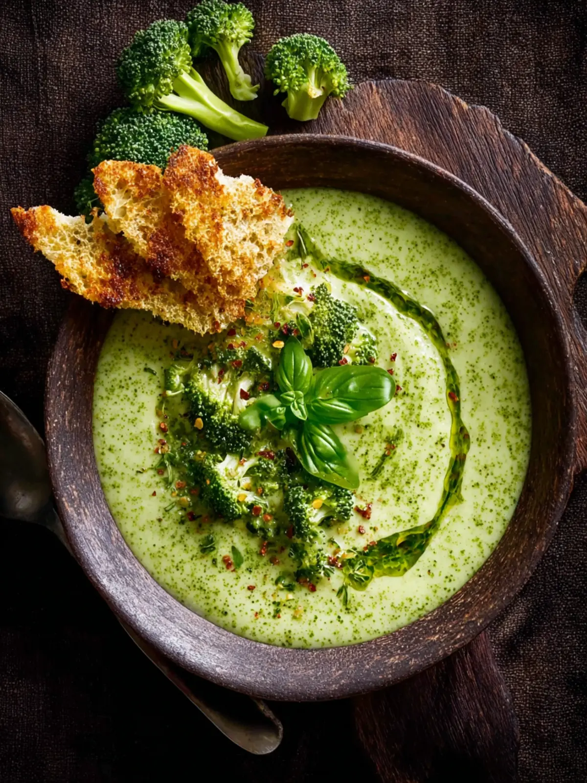 Creamy Broccoli Soup with Basil Fourth Image sfucj6