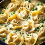 Creamy Tortellini Alfredo with Peas: A Velvety Delight First Image
