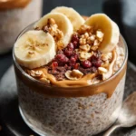 High Protein Peanut Butter Banana Overnight Oats First Image