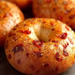 Homemade Sun Dried Tomato Bagels First Image