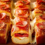 Pepperoni Pizza Stuffed Hawaiian Rolls First Image