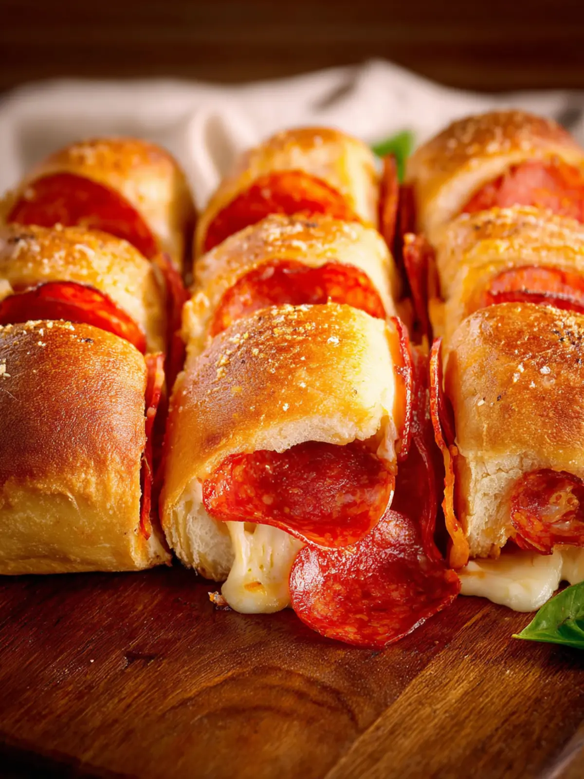 Pepperoni Pizza Stuffed Hawaiian Rolls Second Image jsrdbf