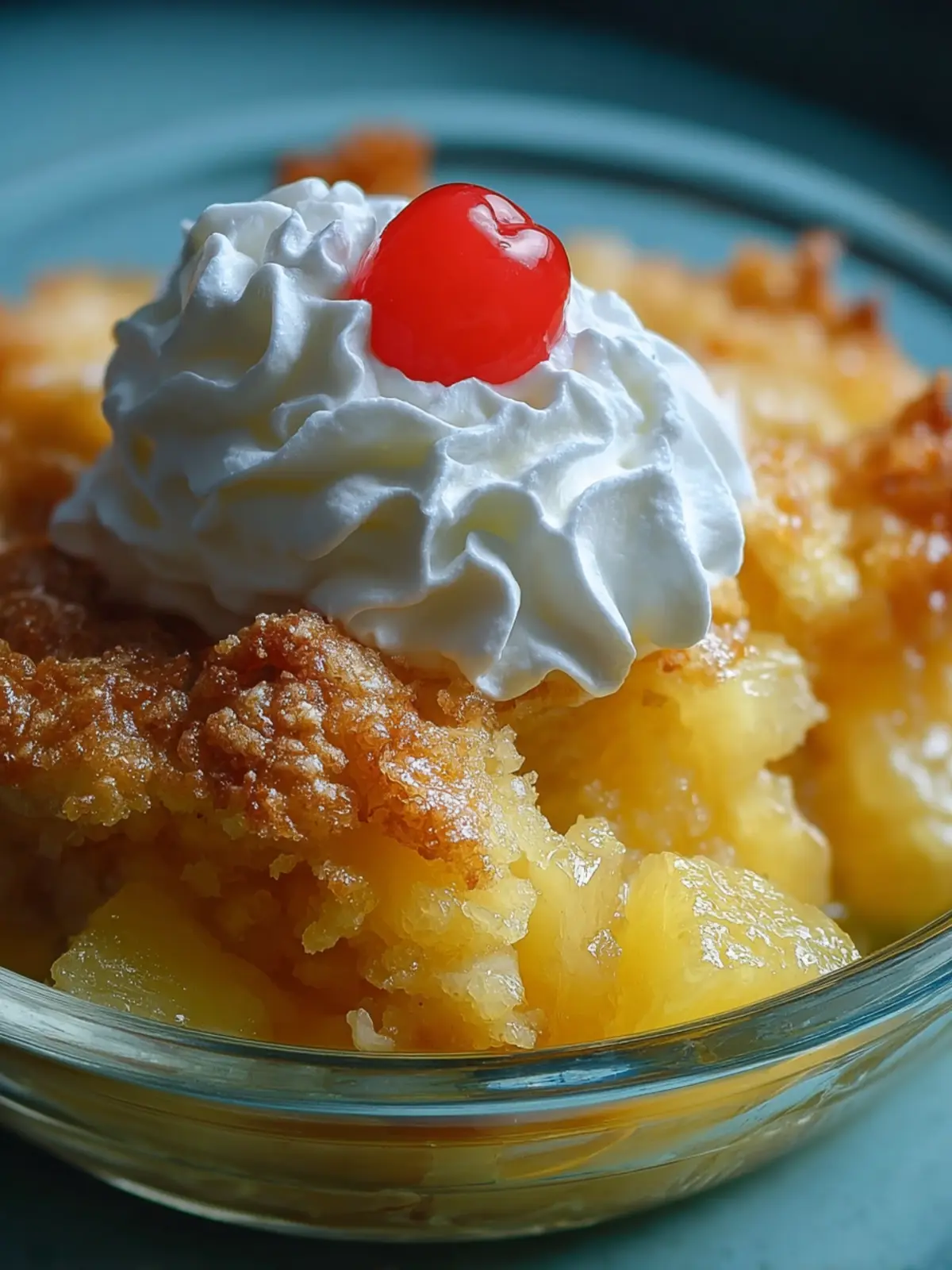 Pineapple Dump Cake Cobbler Recipe Easy 5 Ingredient Tropical Dessert Second Image c5ohcr