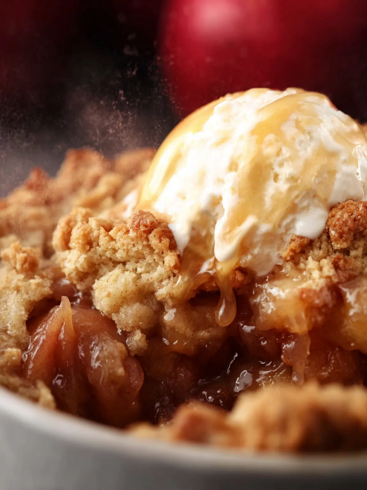 Slow Cooker Cake Mix Apple Cobbler First Image