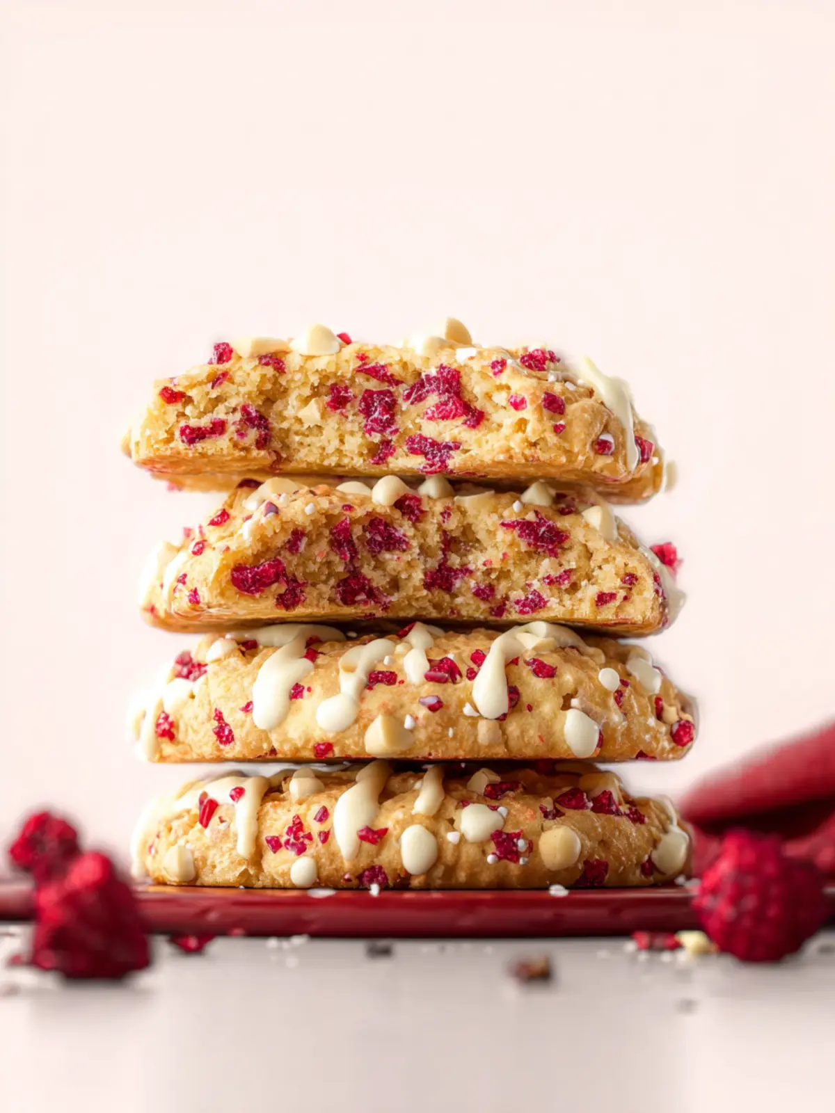 White Chocolate Raspberry Cookies First Image