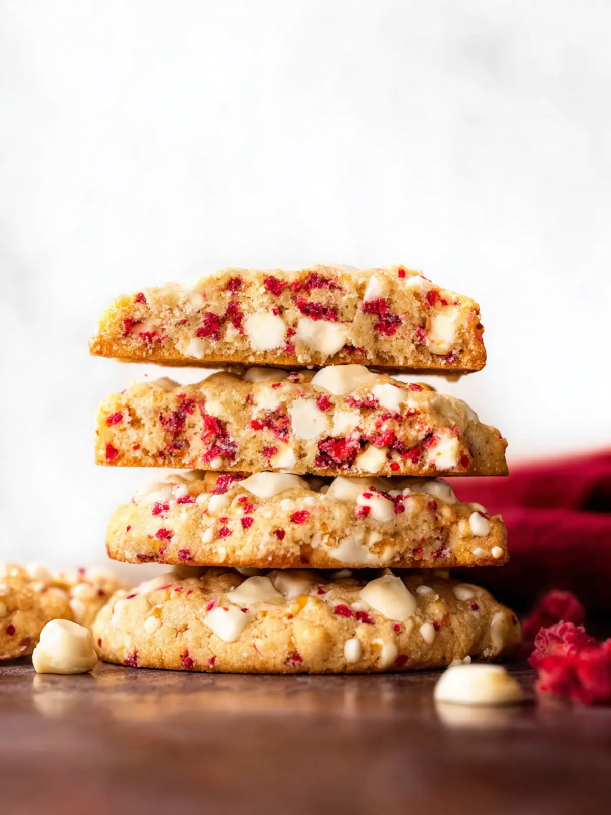 White Chocolate Raspberry Cookies Fourth Image njnauq