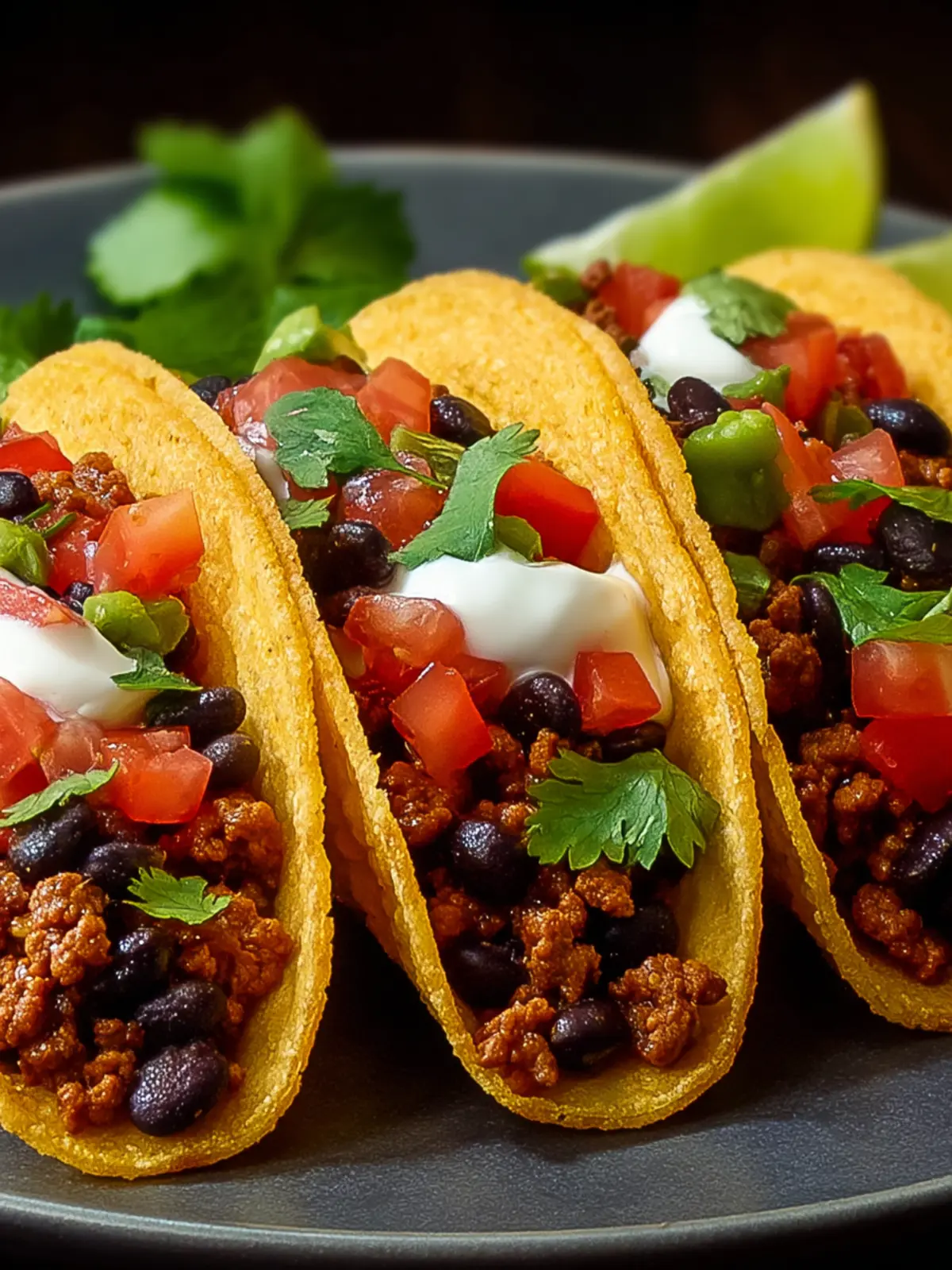 Delicious Ground Turkey Black Bean Tacos Recipe Ideas First Image
