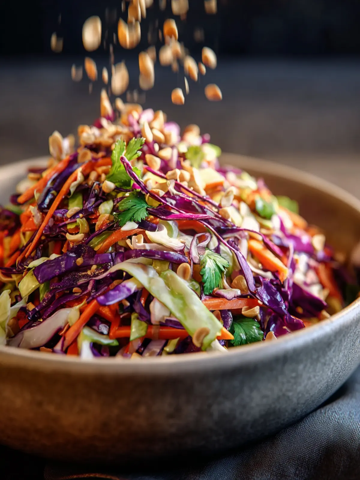 Irresistible Asian Peanut Cabbage Slaw Recipe Delight First Image