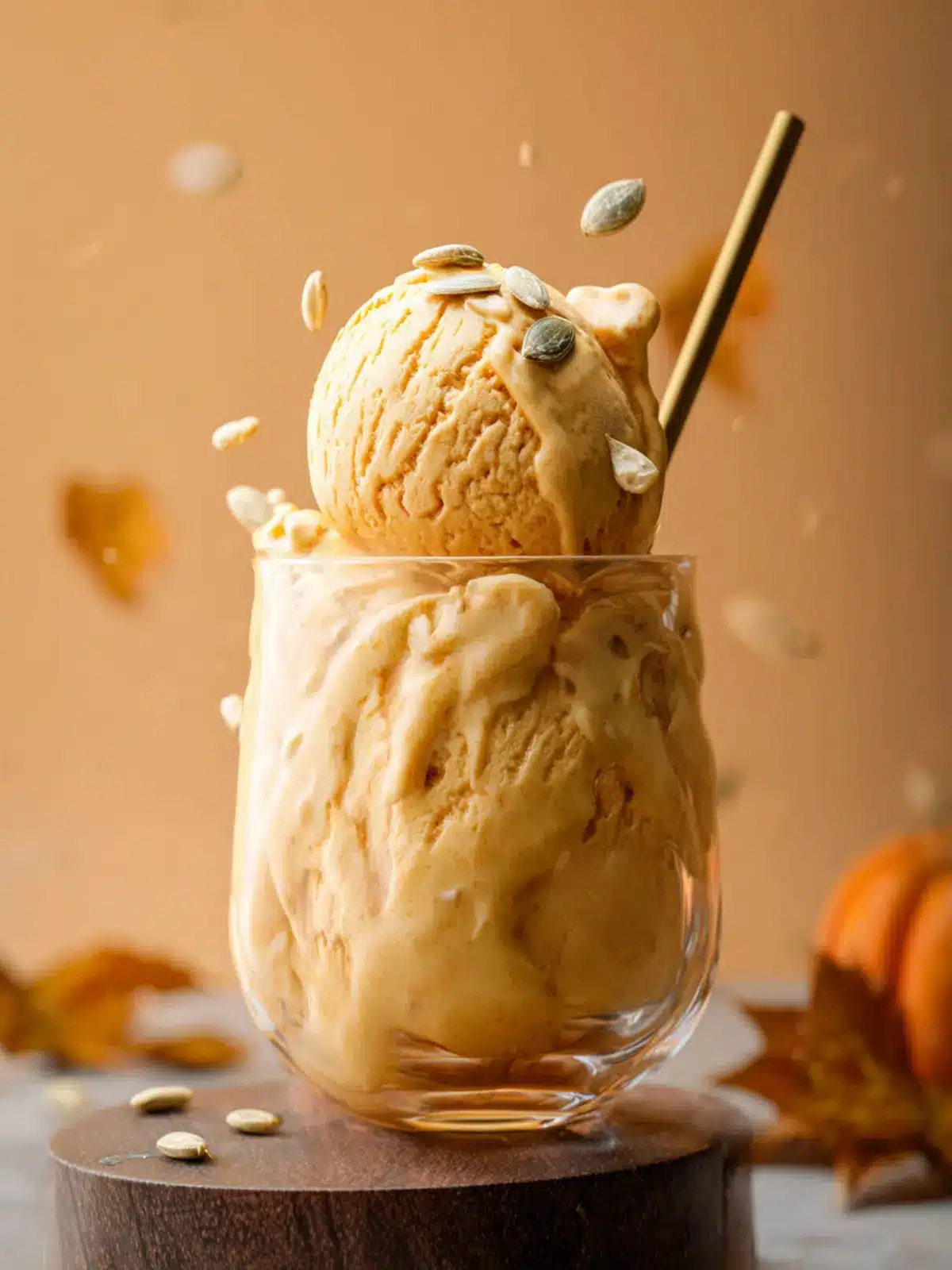Healthy Pumpkin Ice Cream First Image