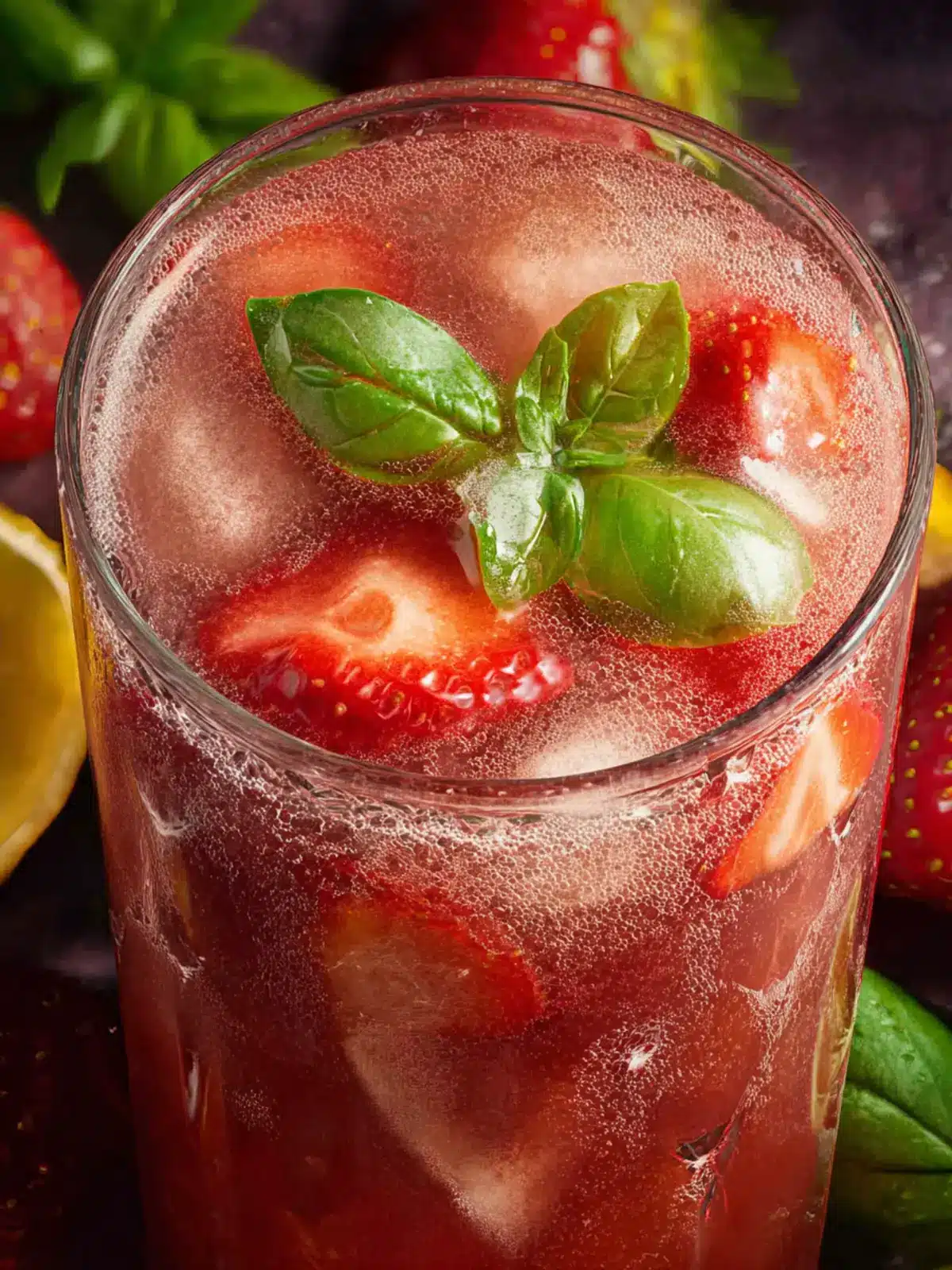 Strawberry Basil Lemonade First Image