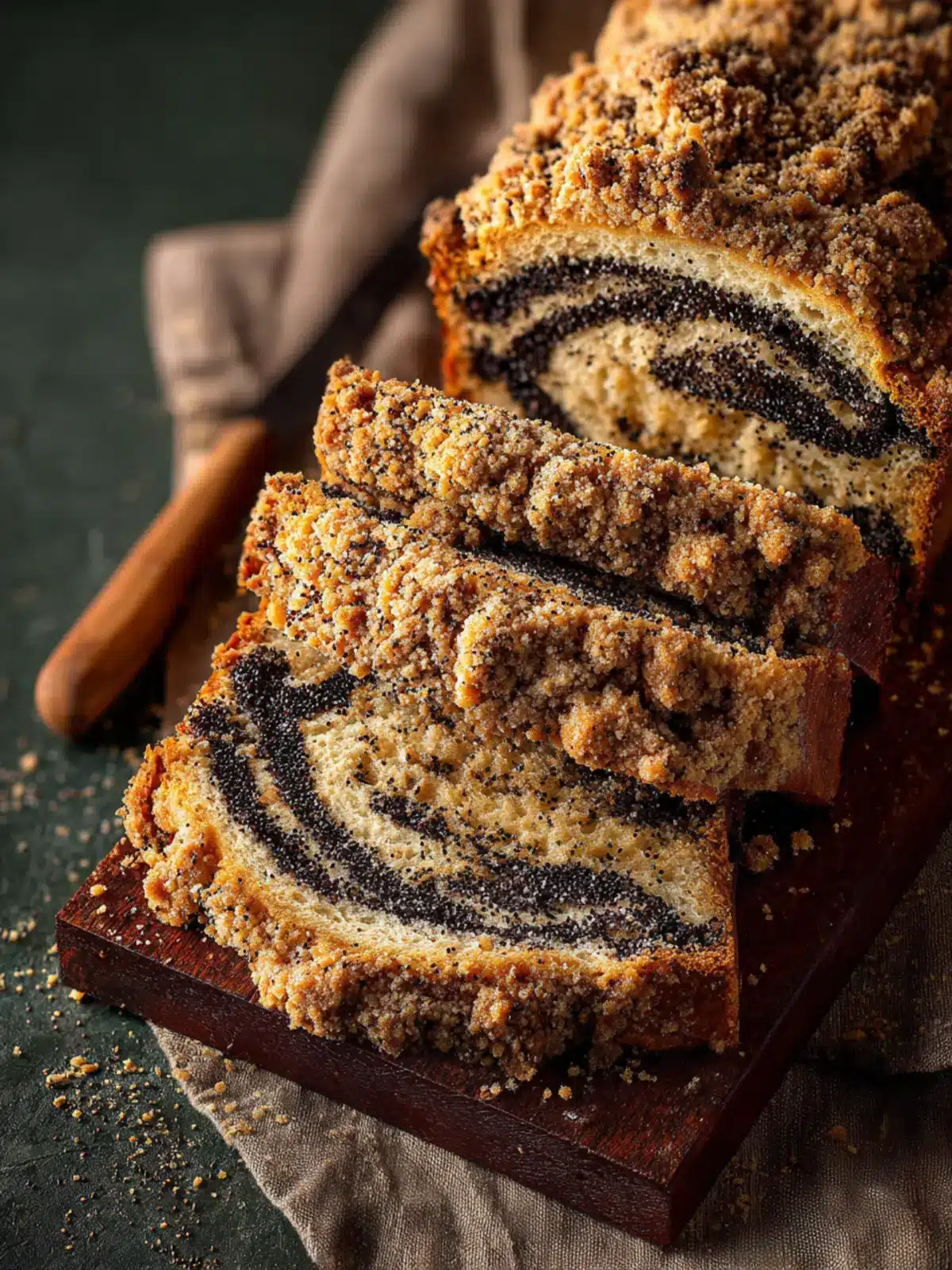 Poppy Seed Streusel Bread First Image