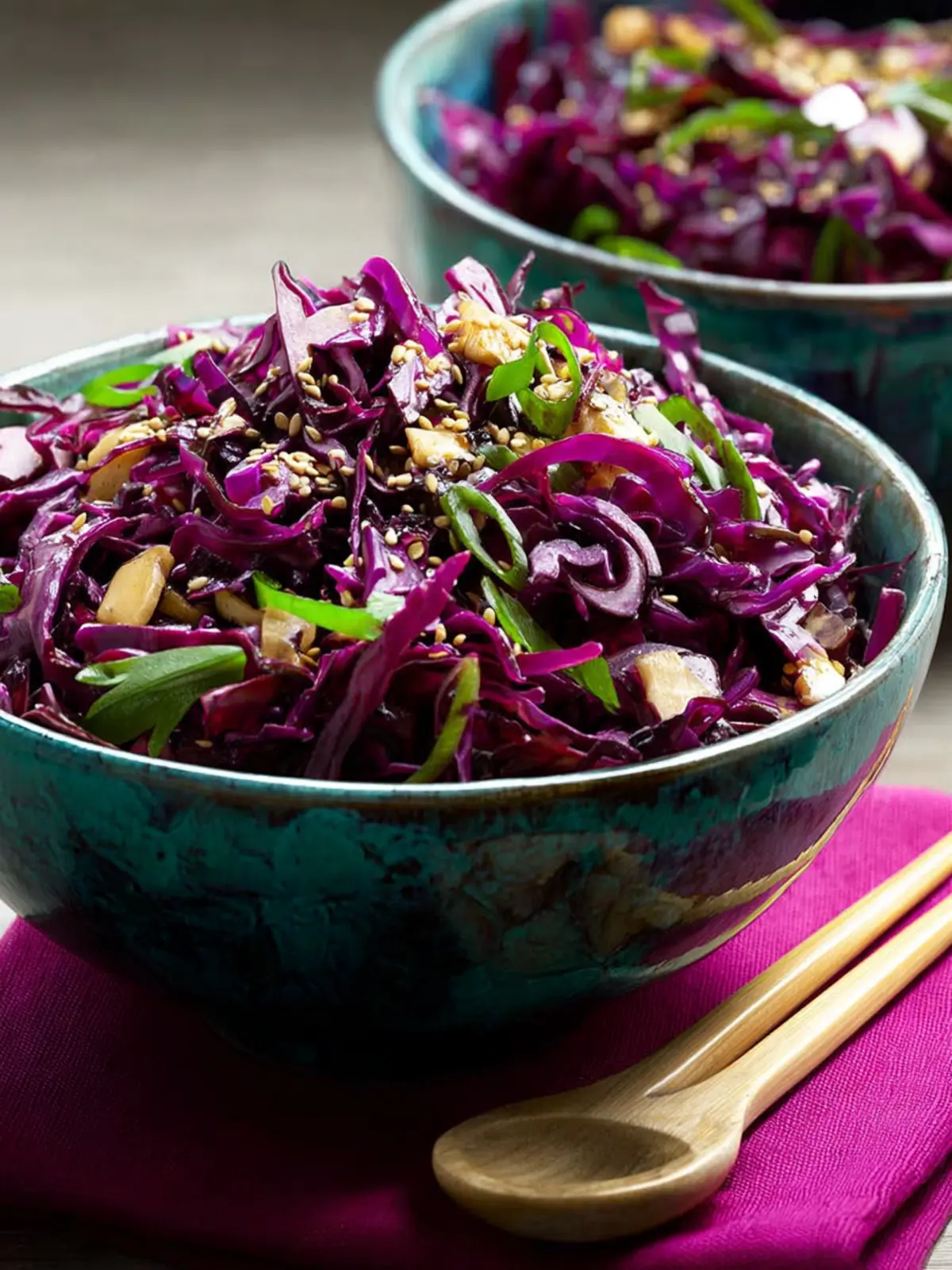 Asian Red Cabbage Salad Second Image eyweiz