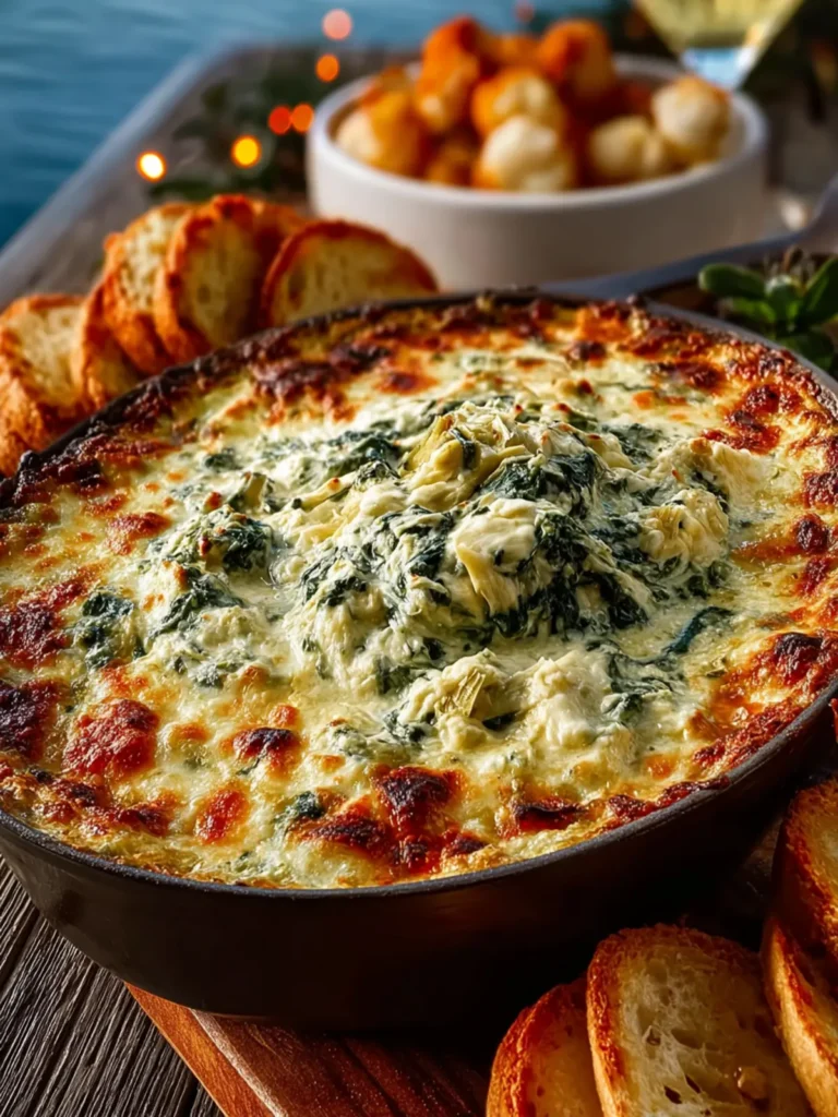 Cheesy Baked Spinach Artichoke Dip that Will Wow Your Friends