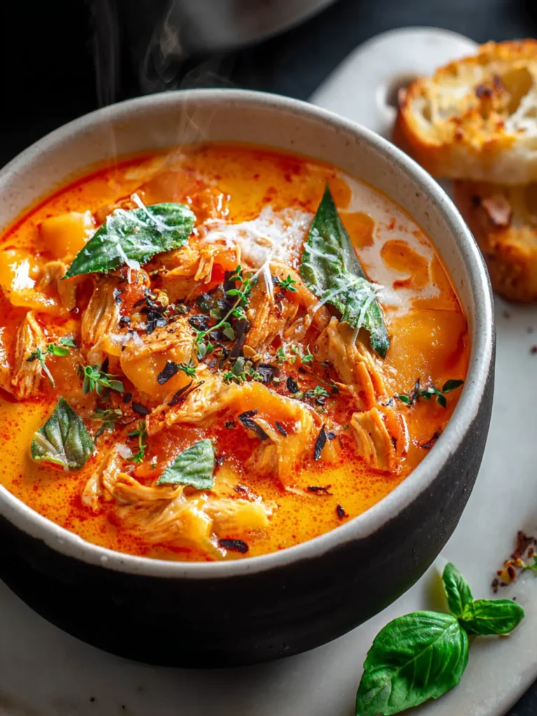 Cozy Creamy Chicken Tomato Soup for Comforting Days Ahead