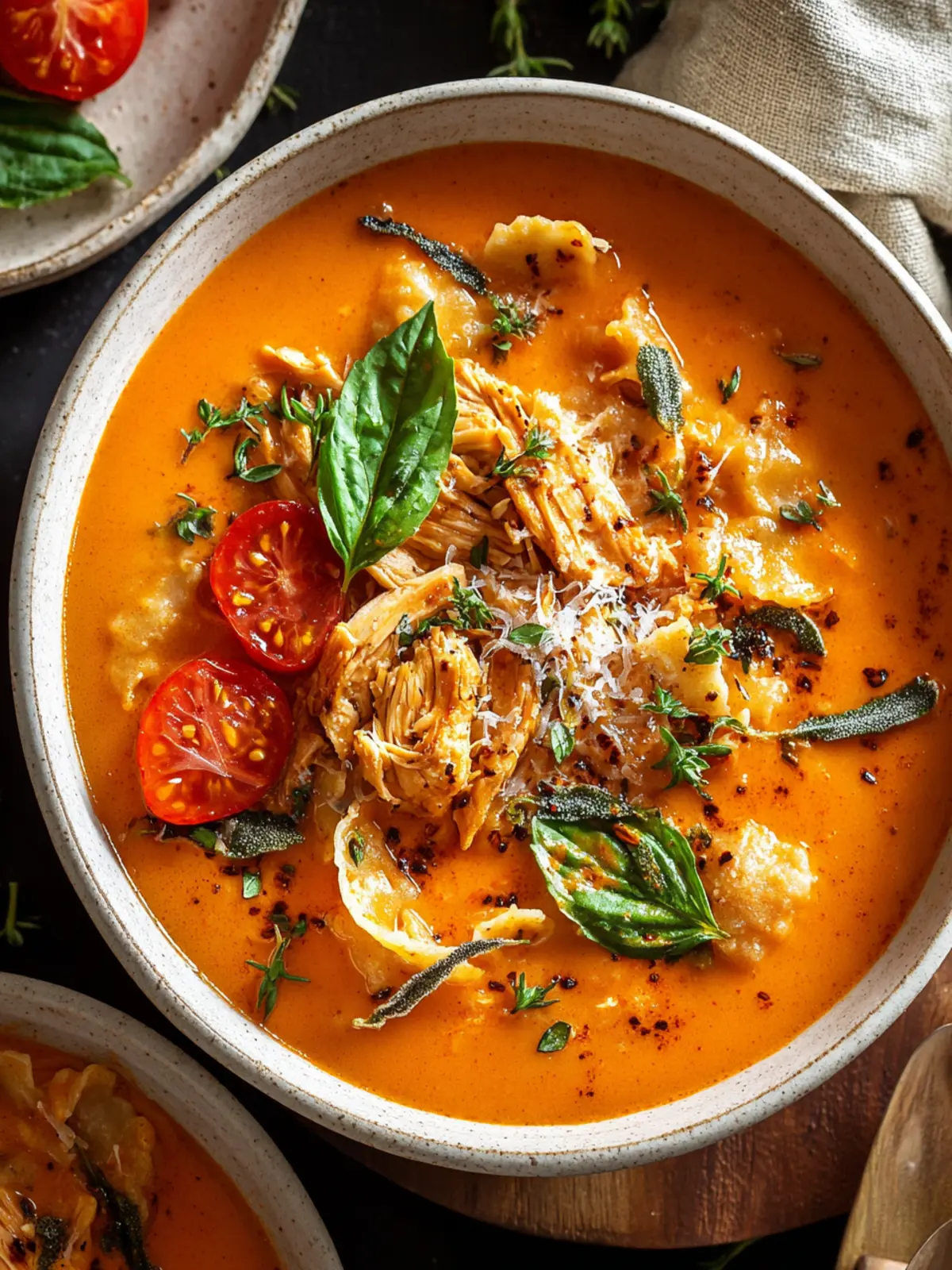 Cozy Creamy Chicken Tomato Soup for Comforting Days Ahead 6 Cozy Creamy Chicken Tomato Soup Recipe for Comforting Days Second Image cnhnf1