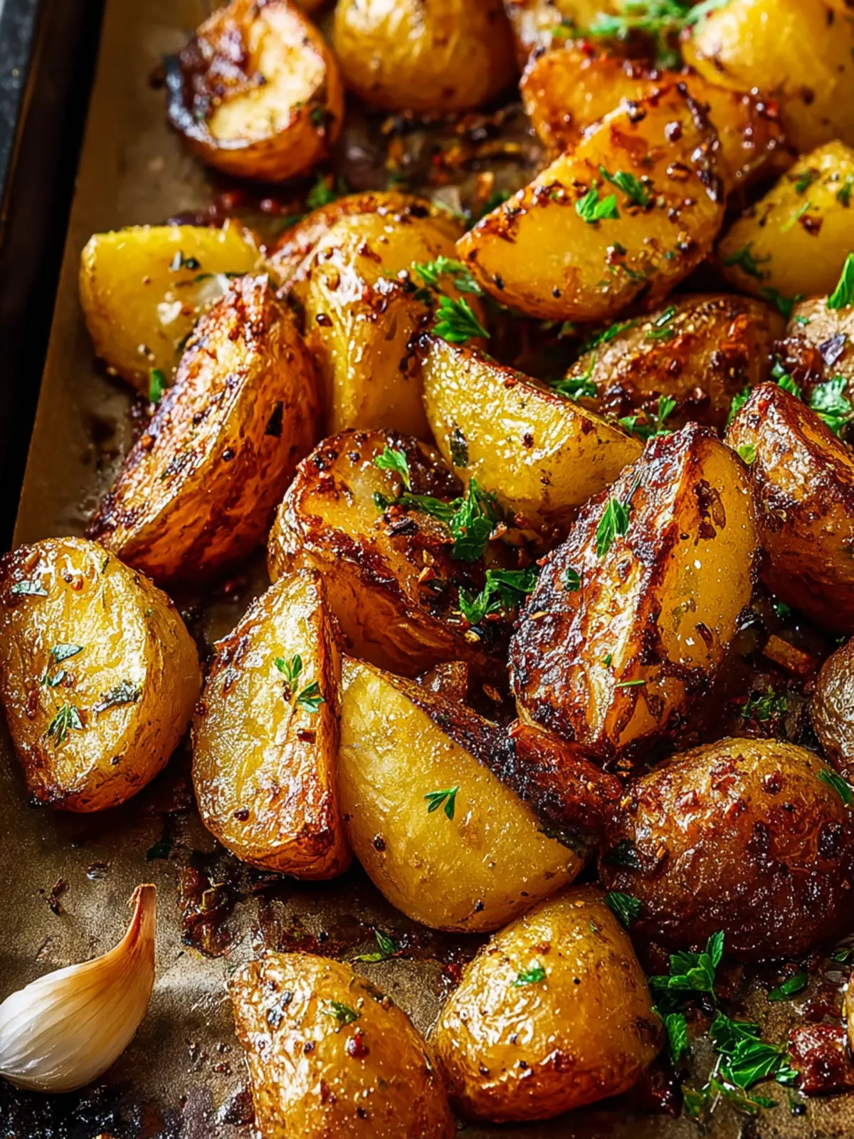 Crispy Roasted Potatoes with Lemon and Garlic Delight First Image