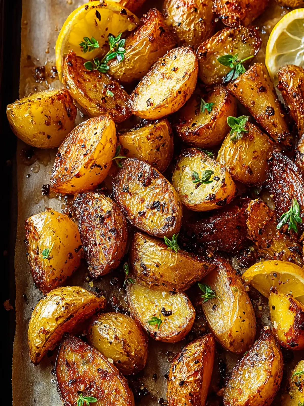 Crispy Roasted Potatoes with Lemon and Garlic Delight Fourth Image iqkfem