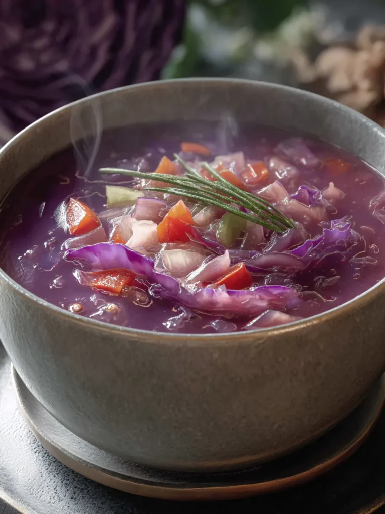 Delicious Red Cabbage Soup, Nourishing & Hearty First Image