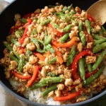 Easy Ground Chicken Stir Fry Recipe with Vegetables First Image