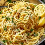 Easy Italian Lemon Garlic Pasta: The Best Comfort Dish Ever 9 Easy Italian Lemon Garlic Pasta With Parmesan First Image