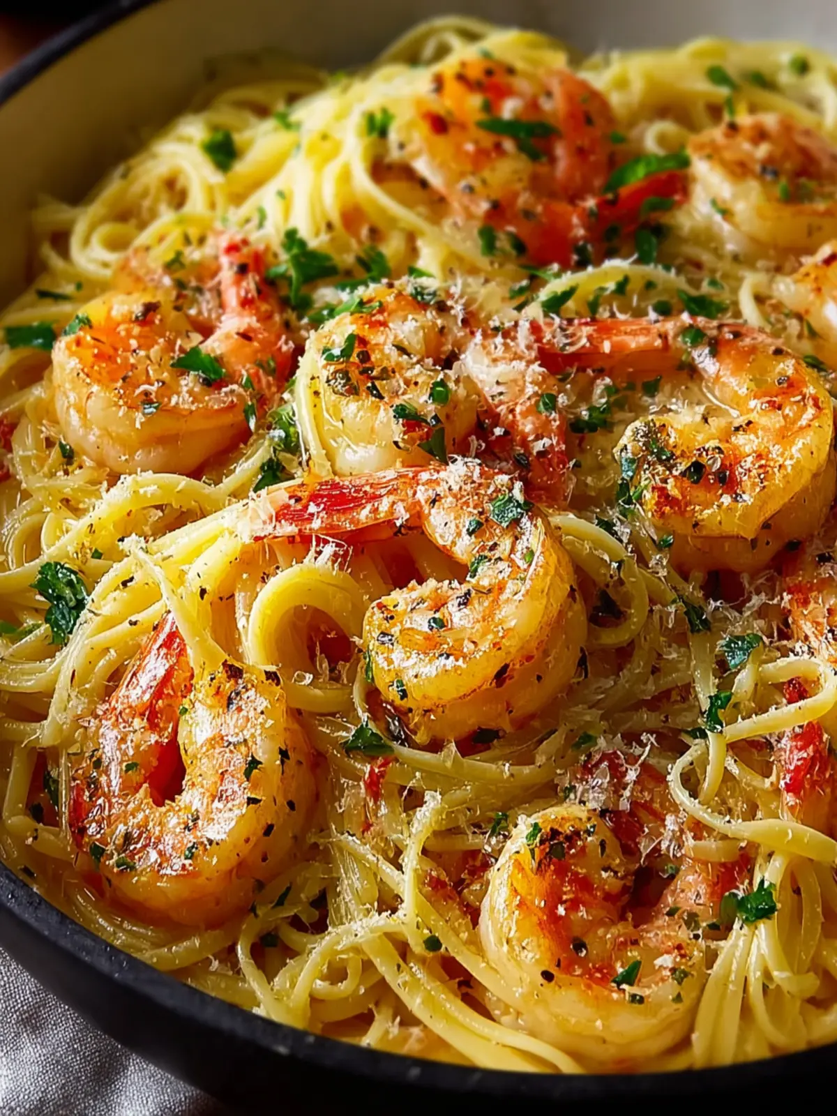 Garlic Butter Shrimp Scampi Pasta First Image