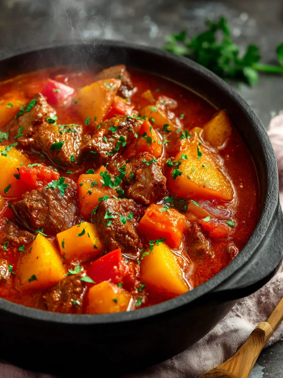 Hearty Goulash Recipe: The Best Hungarian Comfort Food Delight 8 Hearty Goulash Recipe Hungarian Style Fourth Image zeu3gz