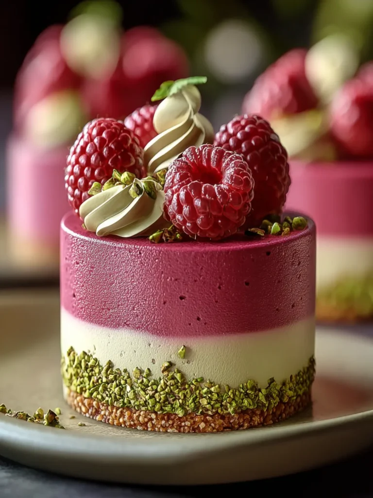 Irresistible Raspberry Pistachio Mousse Cakes Recipe to Indulge