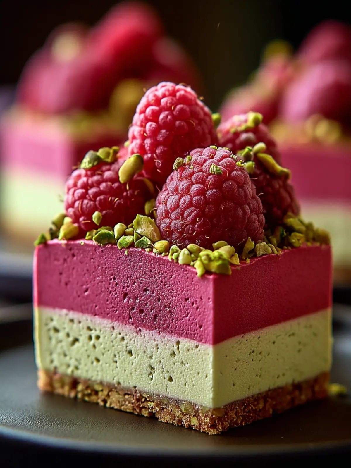 Irresistible Raspberry Pistachio Mousse Cakes Recipe Third Image hgbvlm