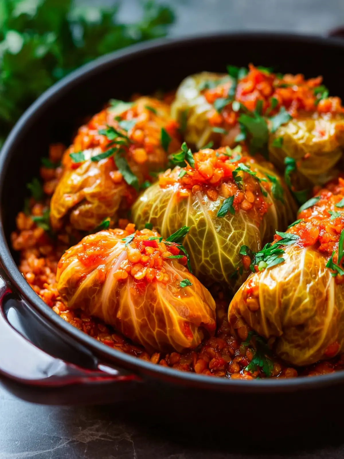 Lentil and Rice Stuffed Cabbage Rolls for a Cozy Dinner Delight 8 Lentil and Rice Stuffed Cabbage Rolls Fourth Image v6kmyh