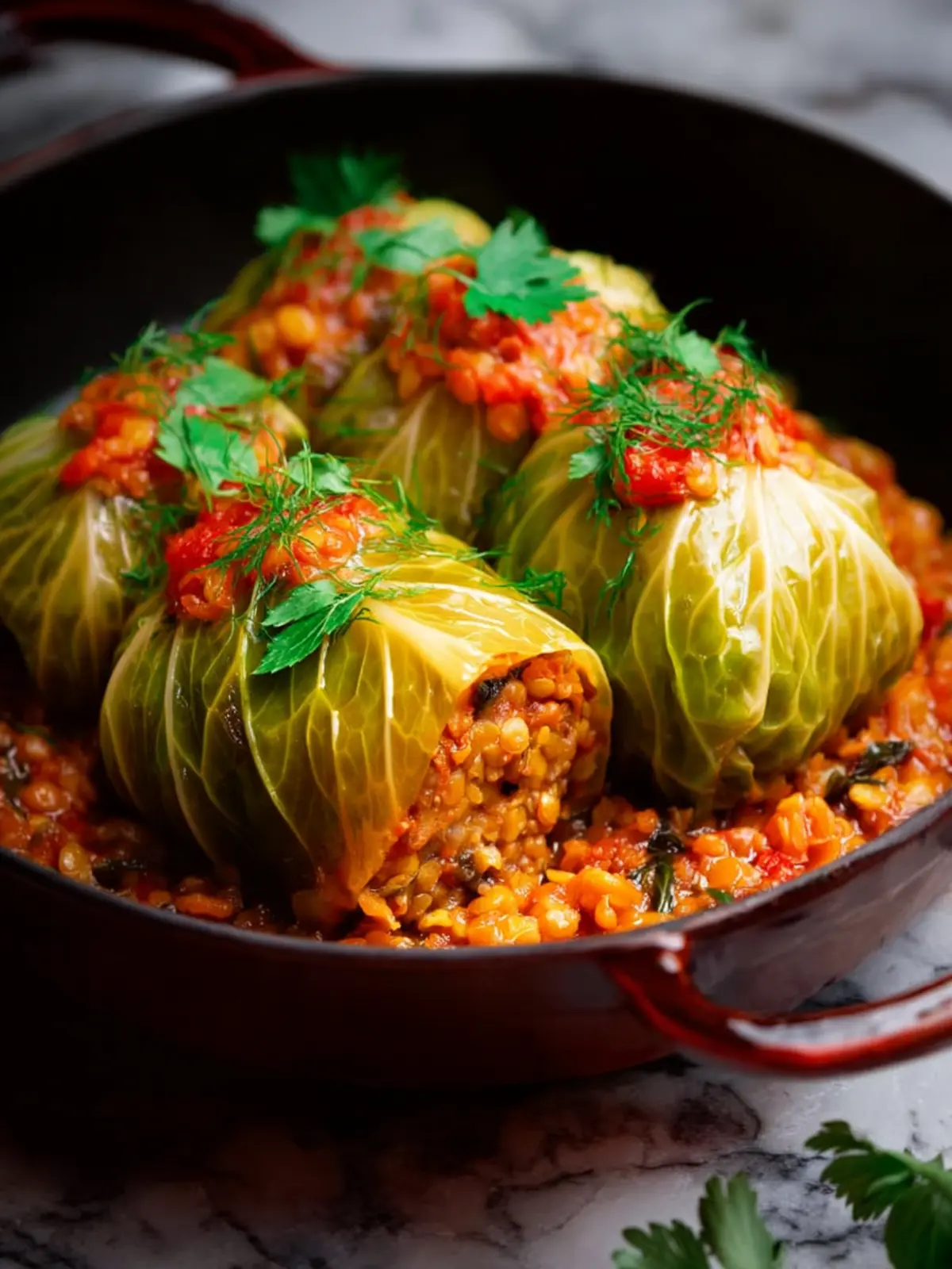 Lentil and Rice Stuffed Cabbage Rolls for a Cozy Dinner Delight 6 Lentil and Rice Stuffed Cabbage Rolls Second Image bwoow5