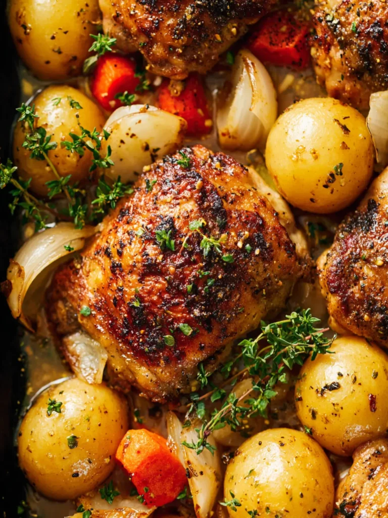 One Pan Chicken and Potatoes: Simple Comfort for Busy Nights