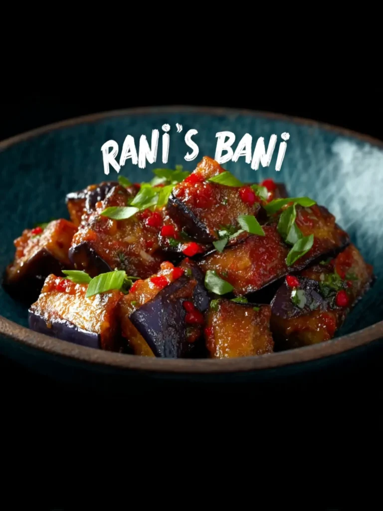 Savory Borani Banjan: Crispy Eggplant with Spiced Tomato Magic