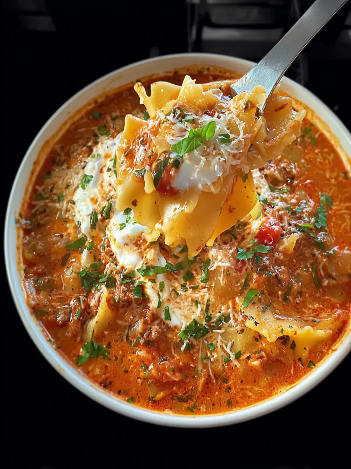 Sicilian Lasagna Soup: Indulge in a Cozy Flavor Explosion 6 Sicilian Lasagna Soup Second Image gs5qyv