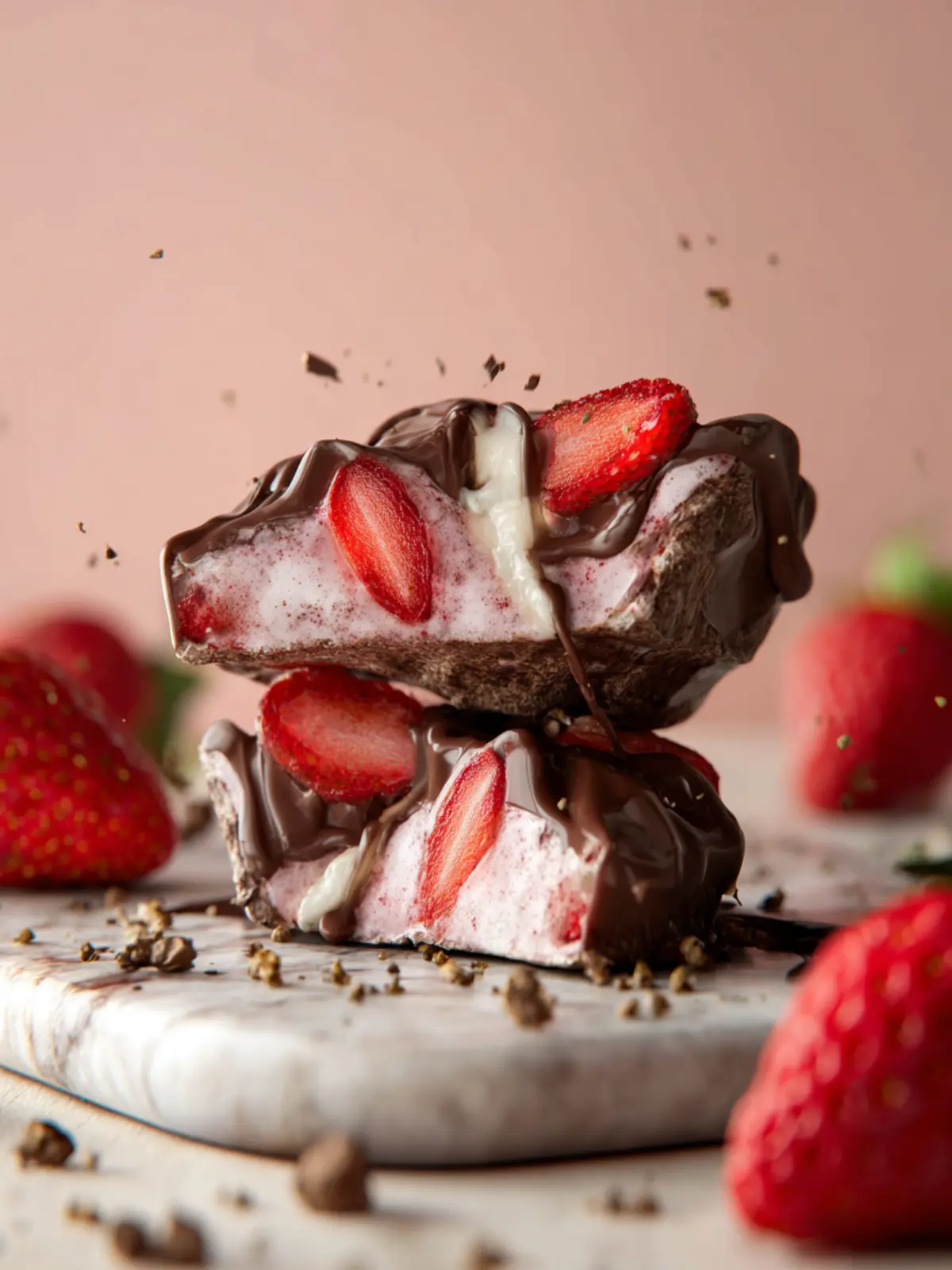 Strawberry Chocolate Yogurt Bites Third Image ccdjlp