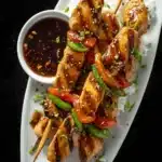 Asian Chicken Skewers with Honey Garlic Sauce First Image