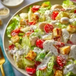 Butter Bean Caesar Salad with Greek Yogurt Dressing First Image