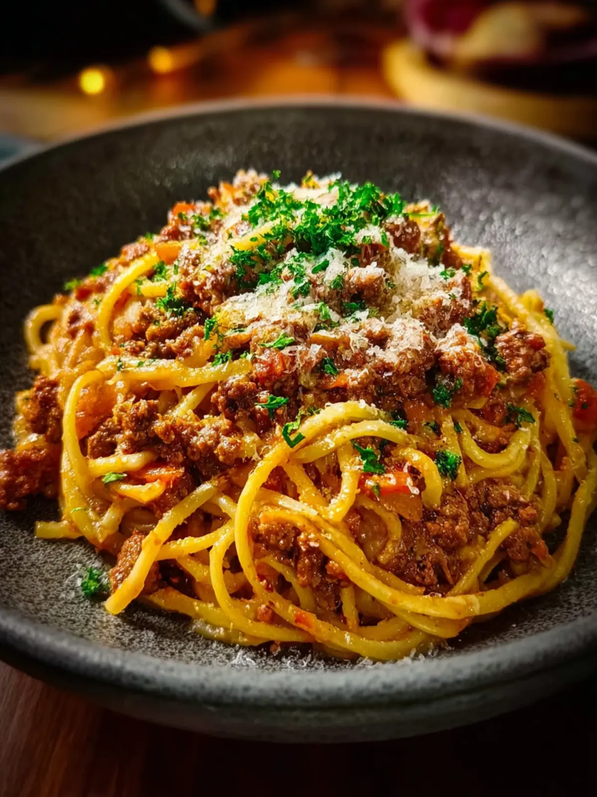 Cajun Beef Spaghetti in Creamy Three Cheese Parmesan Sauce First Image