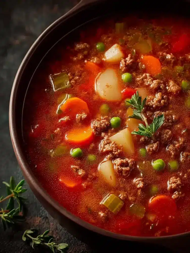 Classic Ground Beef Soup: The Cozy Comfort You Crave