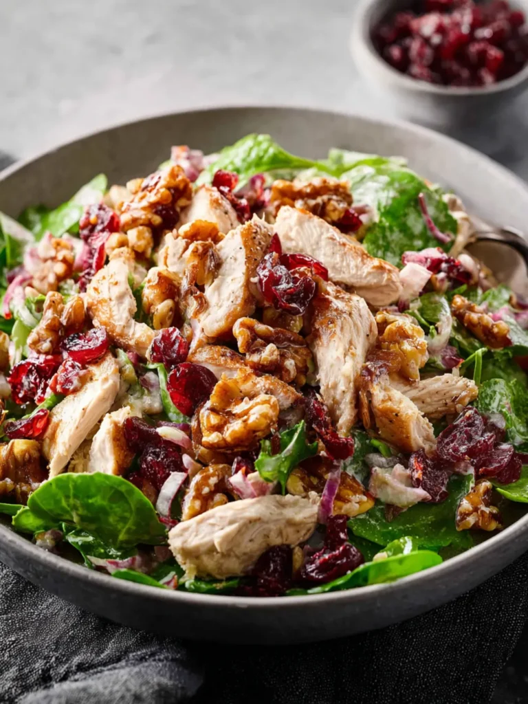 Cranberry Walnut Chicken Salad: Deliciously Fresh & Nutty!