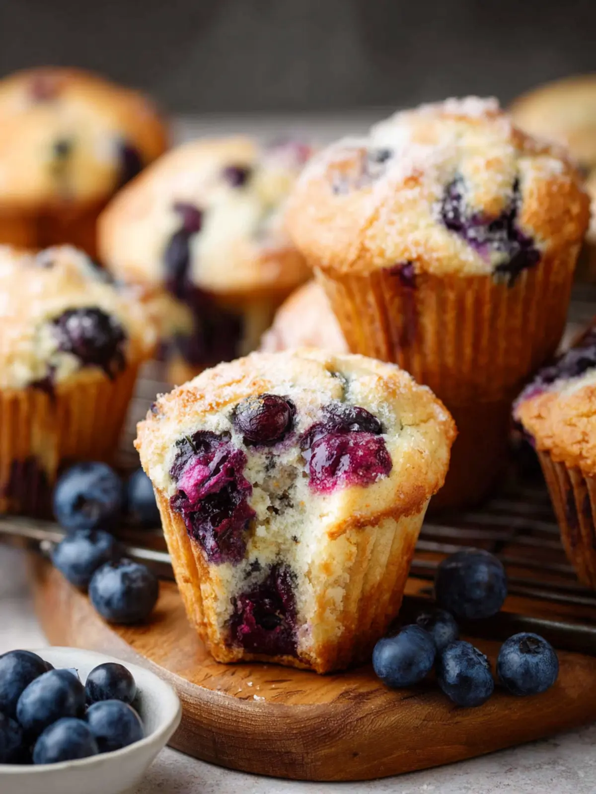 Easy Homemade Blueberry Muffin Recipe Third Image onnd33
