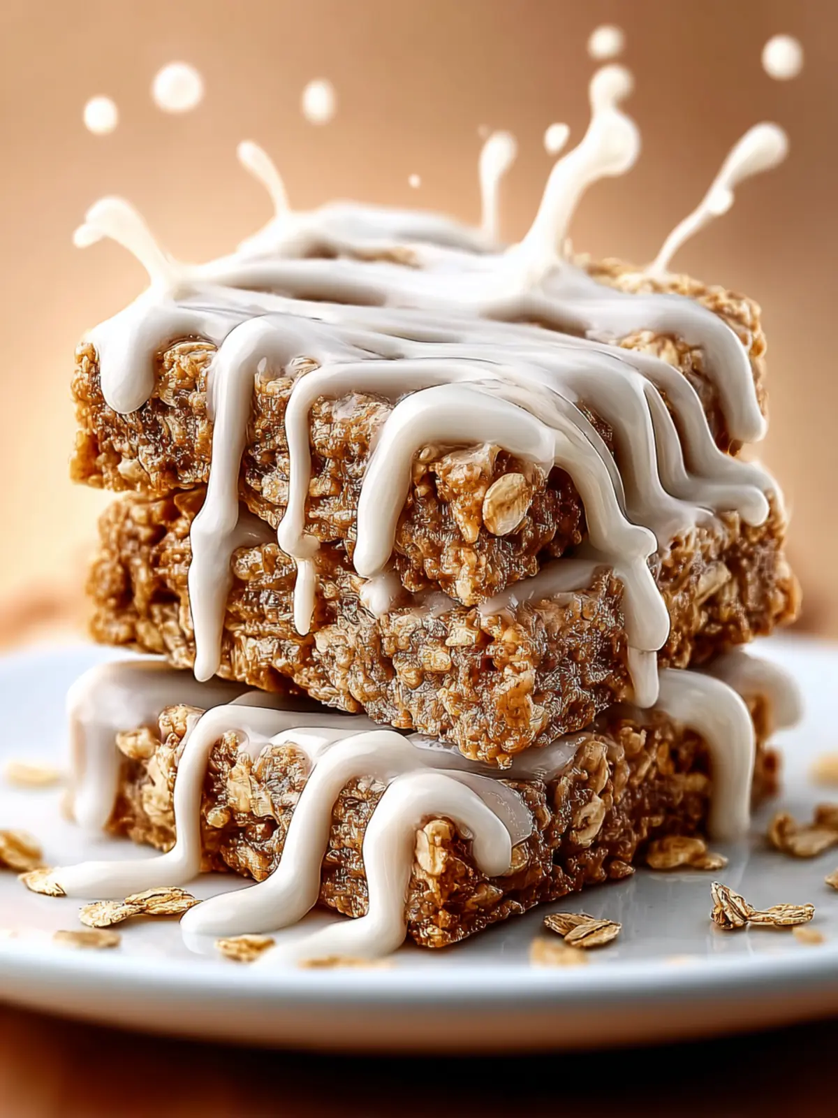 Irresistible Cinnamon Roll Oatmeal Bars Recipe to Savor First Image