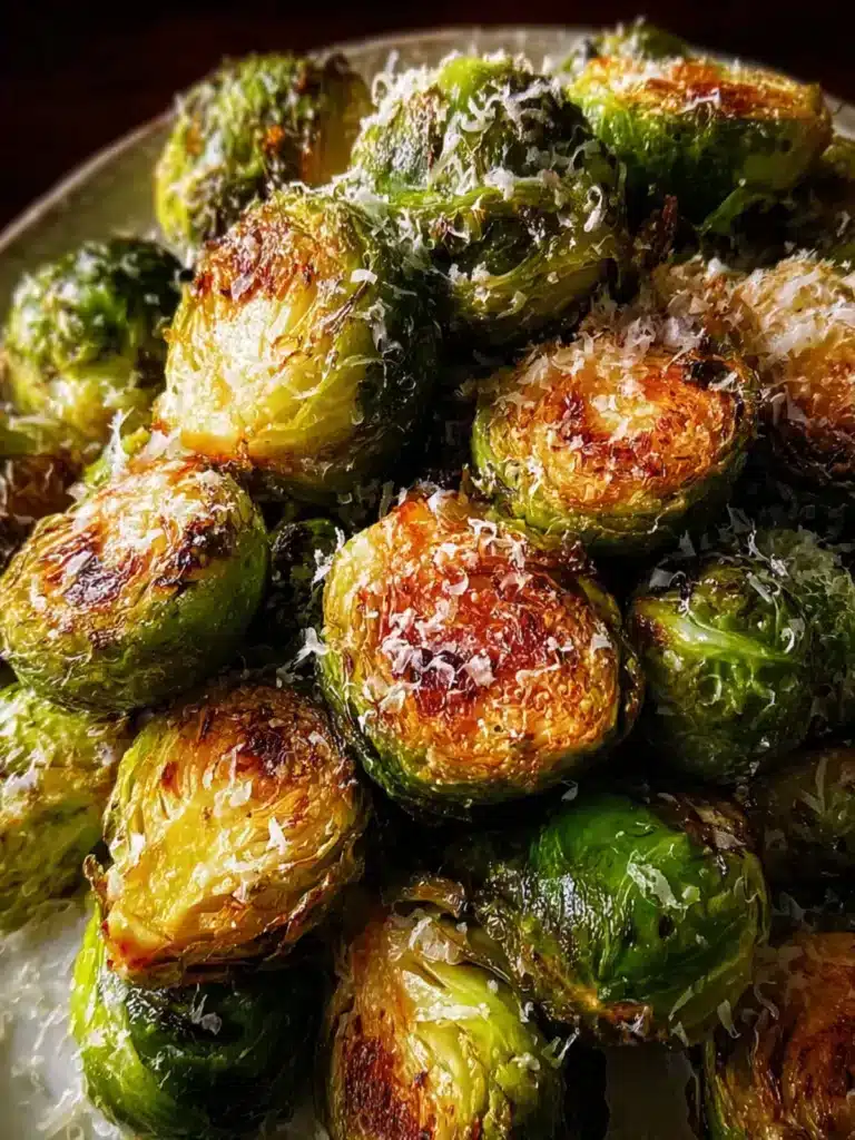 Oven Roasted Brussels Sprouts with Parmesan That Everyone Loves