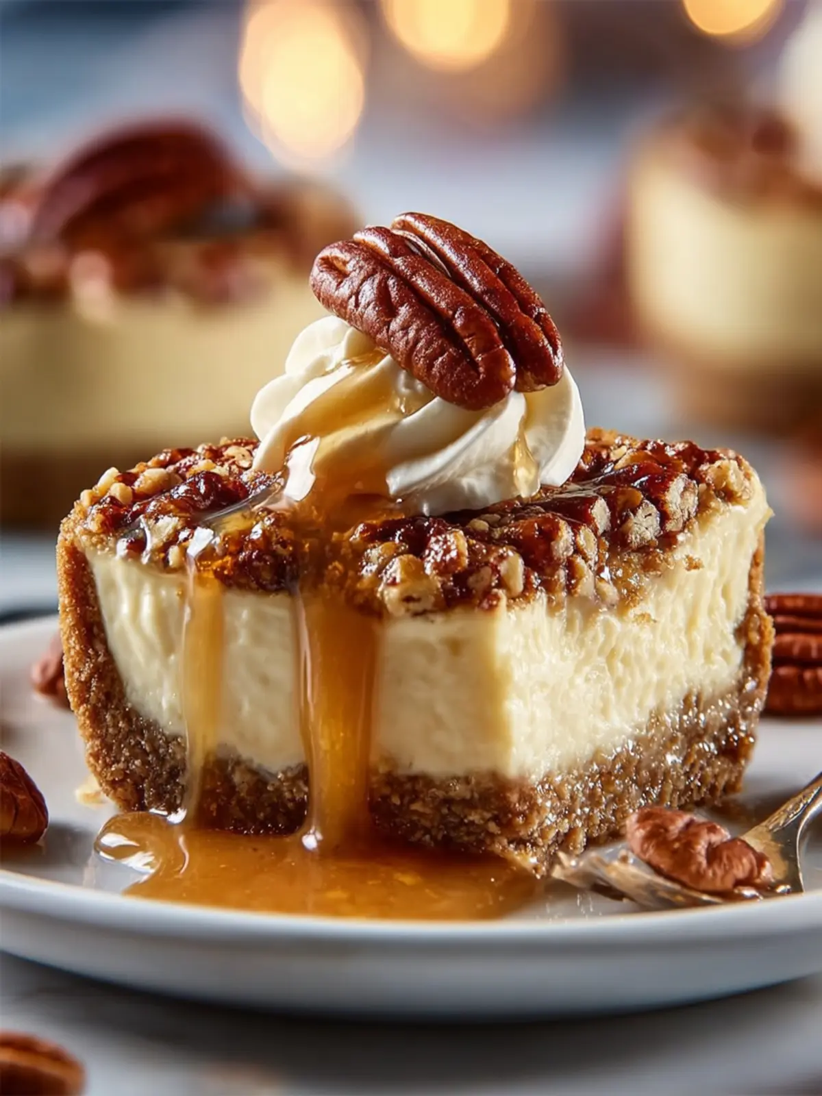 Pecan Cheesecake Pie Second Image ddvbni