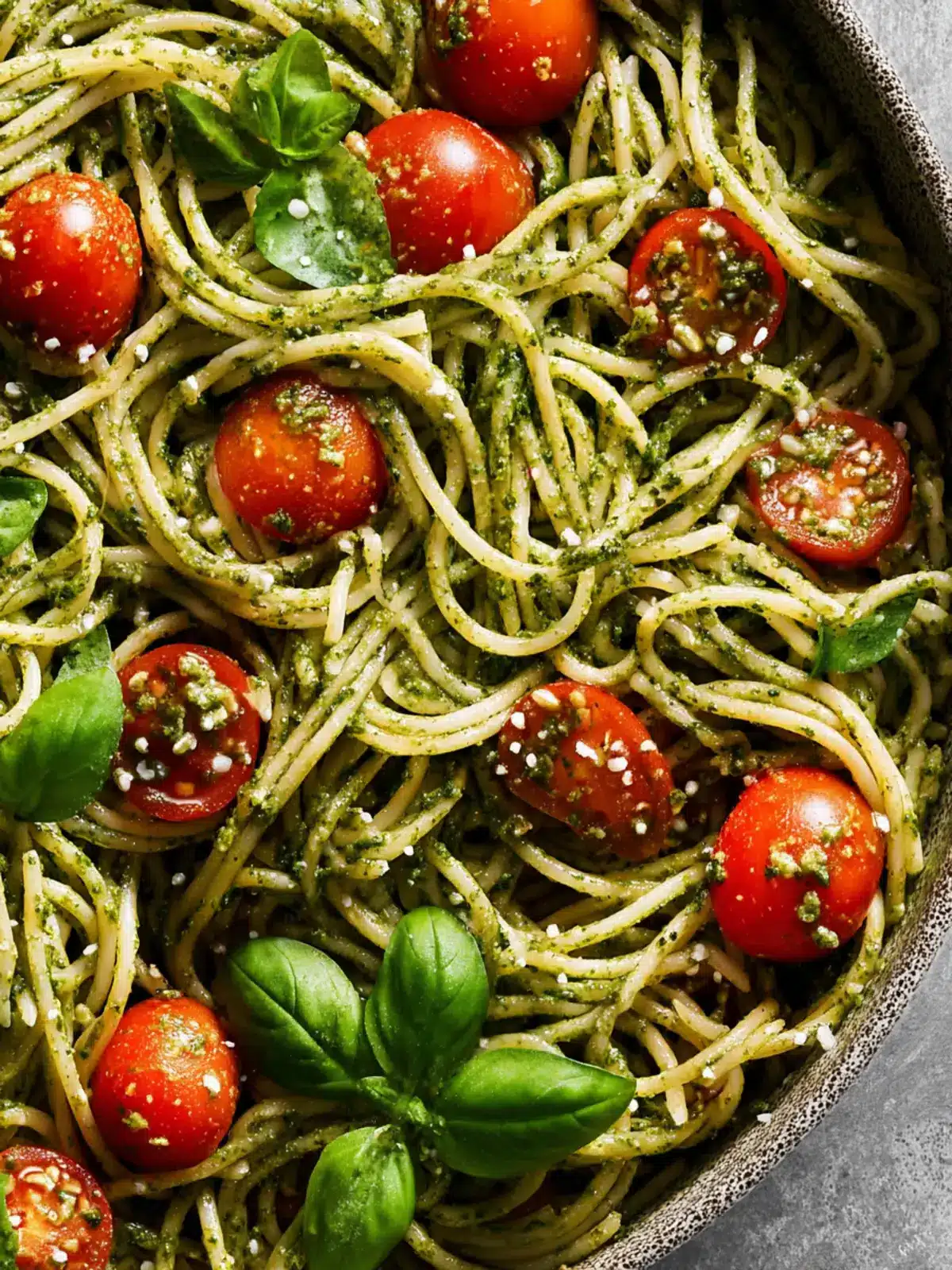 Pesto Pasta Recipe Third Image ebjzlq