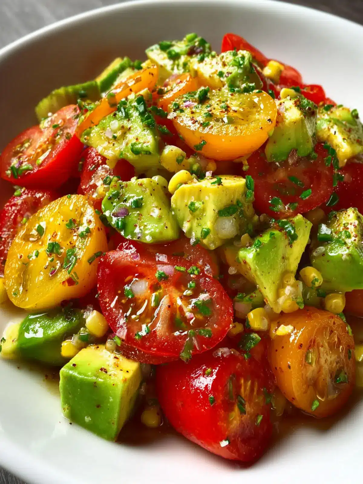 Corn Tomato Avocado Salad: Refreshingly Easy Summer Delight 6 corn tomato avocado salad Second Image szawt5