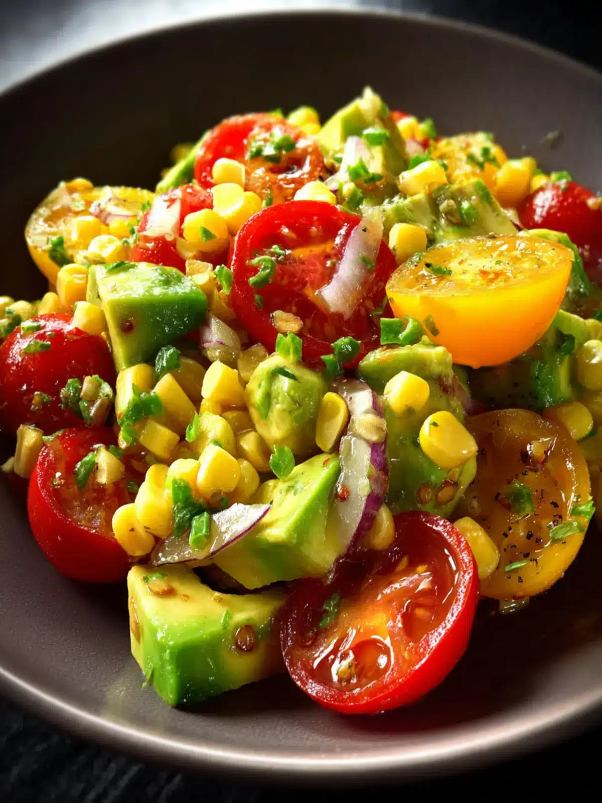 Corn Tomato Avocado Salad: Refreshingly Easy Summer Delight 7 corn tomato avocado salad Third Image ml8yic