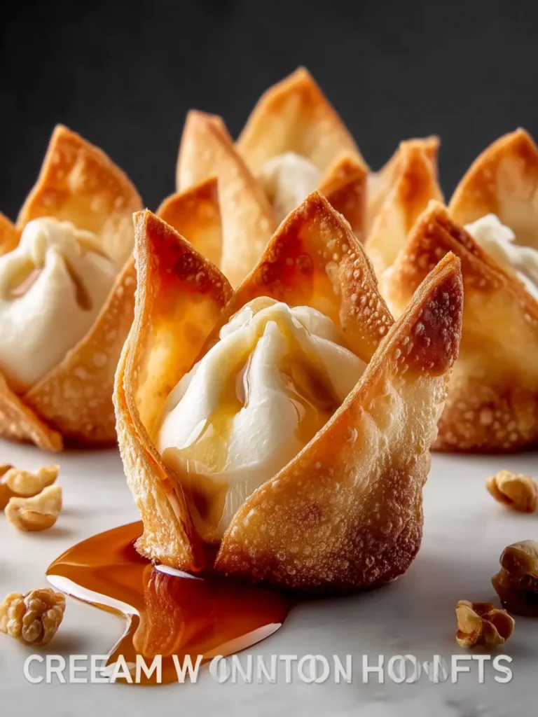 Cream Cheese Wontons: Irresistibly Crispy & Creamy Delights